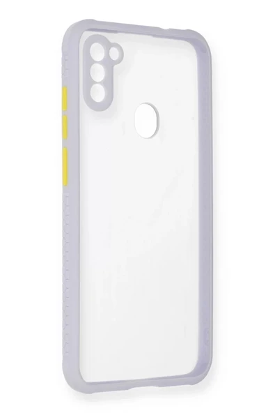 Newface Samsung Galaxy A11 Kılıf Miami Şeffaf Silikon - Lila ürün görseli 1