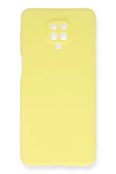 Newface Xiaomi Redmi Note 9 Pro Kılıf Nano içi Kadife Silikon - Sarı ürün görseli 1