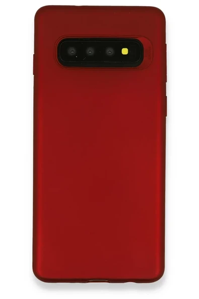 Newface Samsung Galaxy S10 Plus Kılıf First Silikon - Bordo ürün görseli 1