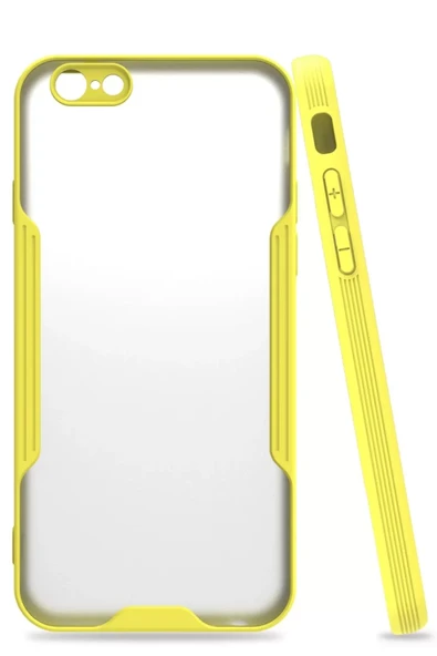 Newface Apple iPhone 6 Kılıf Platin Silikon - Sarı ürün görseli 1