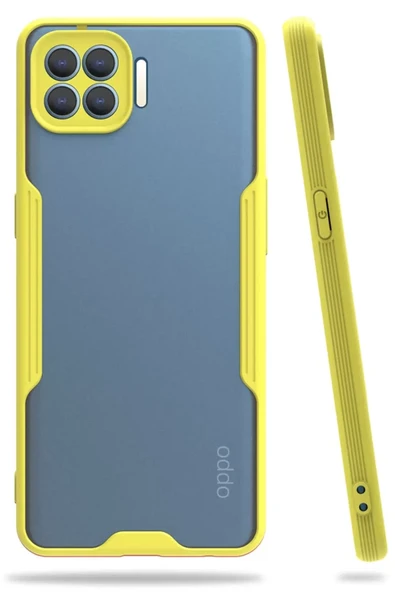 Newface Oppo Reno 4 Lite Kılıf Platin Silikon - Sarı ürün görseli 1