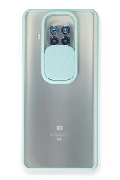 Newface Xiaomi Mi 10T Lite Kılıf Palm Buzlu Kamera Sürgülü Silikon - Turkuaz ürün görseli 1