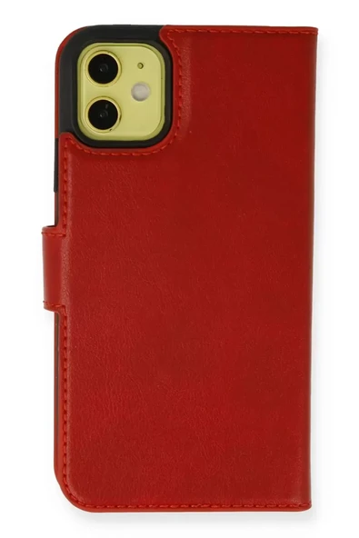 Newface Apple iPhone 13 Mini Kılıf Trend S Plus Kapaklı Kılıf - Kırmızı ürün görseli 1