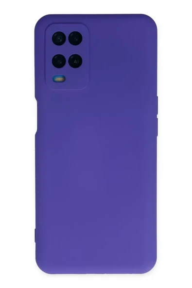 Newface Oppo A54 4G Kılıf Nano içi Kadife Silikon - Mor ürün görseli 1