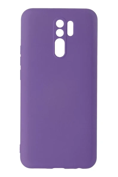 Newface Xiaomi Redmi 9 Kılıf Nano içi Kadife Silikon - Mor ürün görseli 1