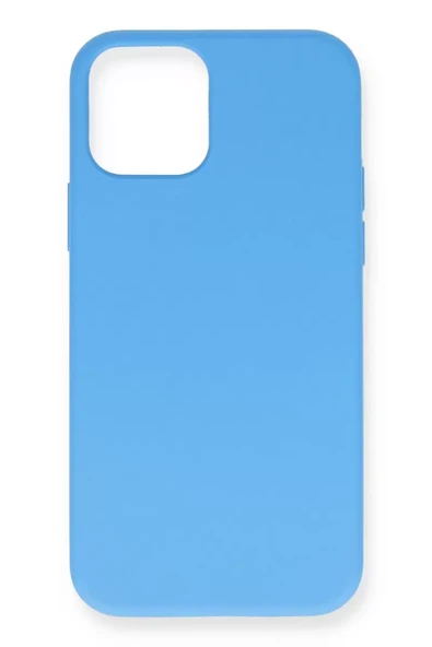 Newface Apple iPhone 12 Pro Max Kılıf Nano içi Kadife Silikon- Mavi ürün görseli 1
