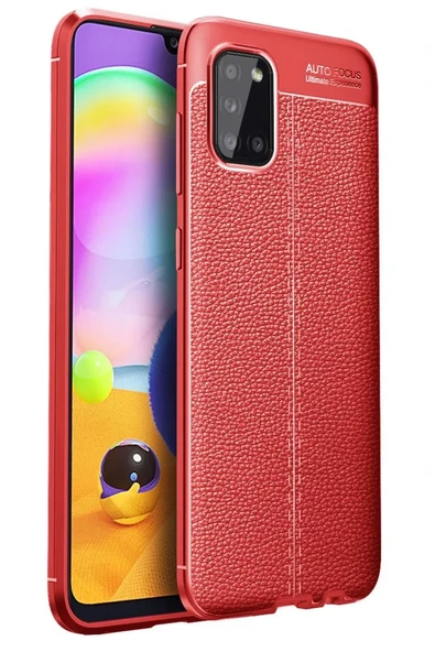 Newface Samsung Galaxy A31 Kılıf Auto Focus Kapak - Kırmızı ürün görseli 1