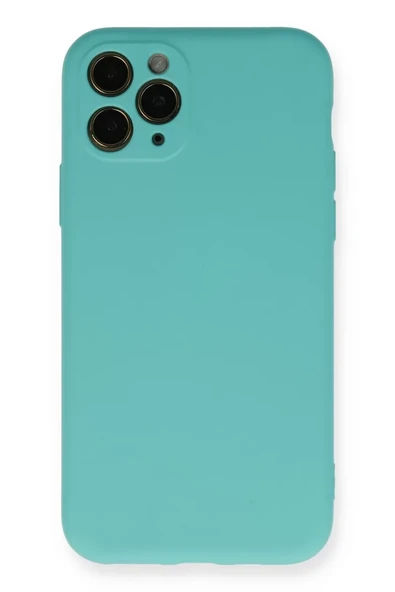 Newface Apple iPhone 11 Pro Kılıf Nano içi Kadife Silikon - Turkuaz ürün görseli 1