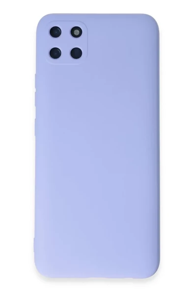 Newface Realme C11 Kılıf Nano içi Kadife Silikon - Lila ürün görseli 1
