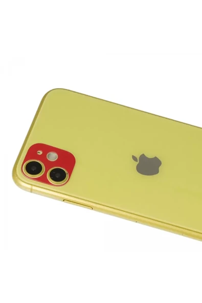 Newface Apple iPhone 11 Rainbow Kamera Lens Koruma Cam - Kırmızı ürün görseli 1