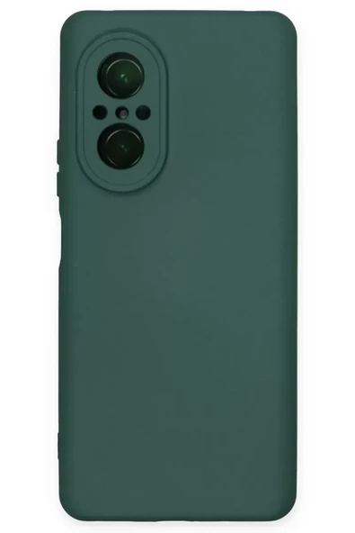 Newface Huawei Nova 9 SE Kılıf Nano içi Kadife Silikon - Koyu Yeşil ürün görseli 1