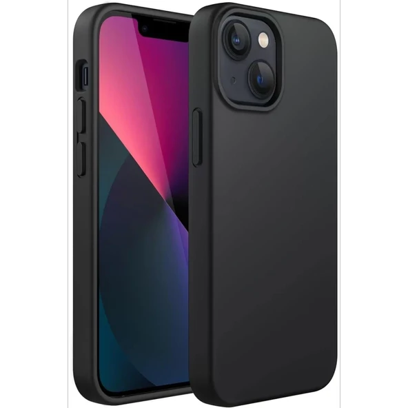 Newface Apple iPhone 14 Plus Kılıf First Silikon - Siyah - Resim 2