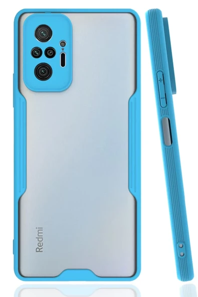 Newface Xiaomi Redmi Note 10 Pro Kılıf Platin Silikon - Mavi ürün görseli 1