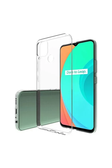 Newface Realme C15 Kılıf Lüx Şeffaf Silikon ürün görseli 1
