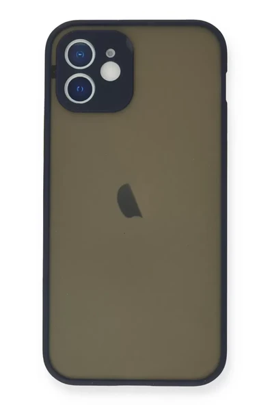 Newface Apple iPhone 12 Mini Kılıf Montreal Silikon Kapak - Lacivert ürün görseli 1