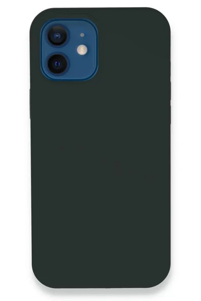 Newface Apple iPhone 12 Kılıf Lansman Legant Silikon - Koyu Yeşil ürün görseli 1