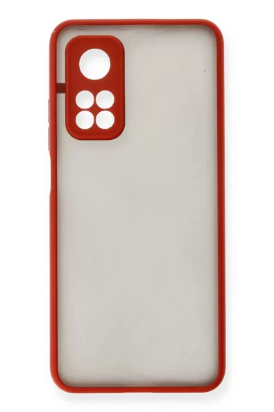 Newface Xiaomi Mi 10T Kılıf Montreal Silikon Kapak - Kırmızı ürün görseli 1