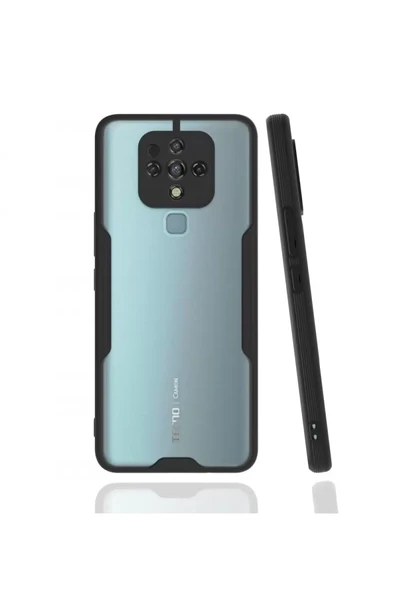 Newface Tecno Camon 16 Kılıf Platin Silikon - Siyah ürün görseli 1