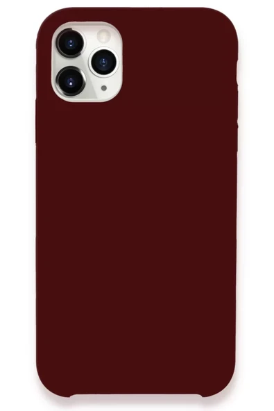 Newface Apple iPhone 11 Pro Max Kılıf Lansman Legant Silikon - Bordo ürün görseli 1