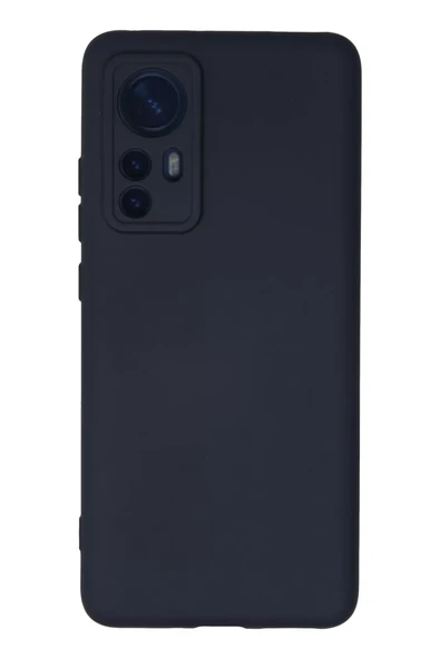Newface Xiaomi Mi 12 Kılıf Nano içi Kadife Silikon - Lacivert ürün görseli 1
