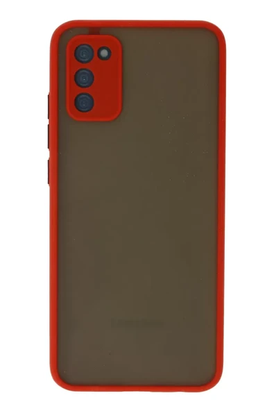 Newface Samsung Galaxy A02S Kılıf Montreal Silikon Kapak - Kırmızı ürün görseli 1