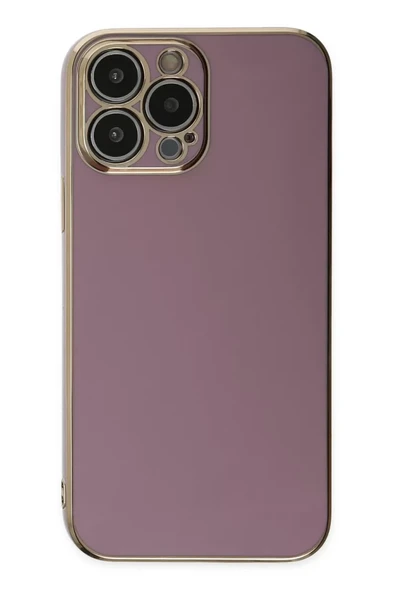 Newface Apple iPhone 14 Pro Max Kılıf Volet Silikon - Mor - Resim 2