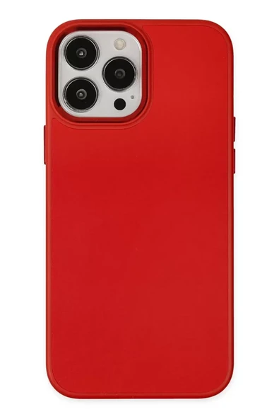 Newface Apple iPhone 13 Pro Kılıf Asya Deri Silikon - Kırmızı ürün görseli 1