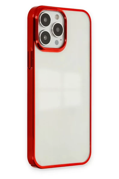 Newface Apple iPhone 14 Pro Max Kılıf Element Silikon - Kırmızı - Resim 2