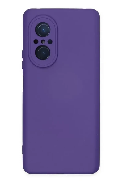 Newface Huawei Nova 9 SE Kılıf Nano içi Kadife Silikon - Mor ürün görseli 1