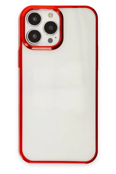 Newface Apple iPhone 13 Pro Max Kılıf Element Silikon - Kırmızı ürün görseli 1