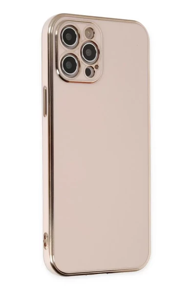 Newface Apple iPhone 12 Pro Max Kılıf Volet Silikon - Pembe ürün görseli 1