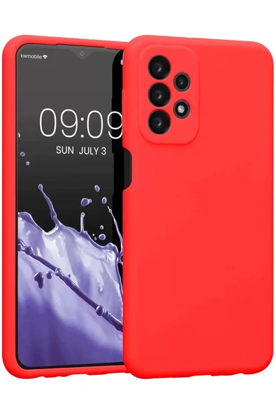Newface Samsung Galaxy A23 4G Kılıf First Silikon - Kırmızı ürün görseli 1