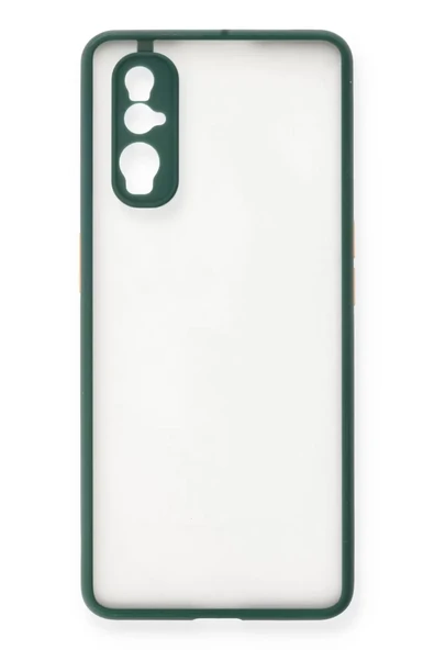 Newface Oppo Find X2 Kılıf Montreal Silikon Kapak - Yeşil ürün görseli 1