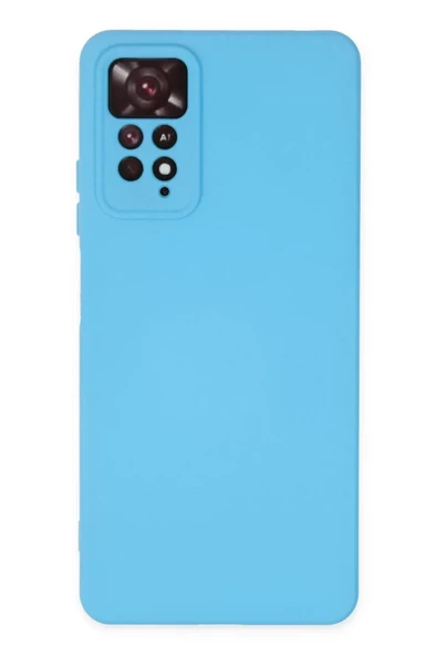 Newface Xiaomi Redmi Note 11 Pro Kılıf Nano içi Kadife Silikon - Mavi ürün görseli 1
