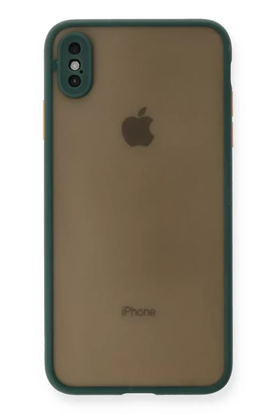 Newface Apple iPhone XS Max Kılıf Montreal Silikon Kapak - Yeşil ürün görseli 1