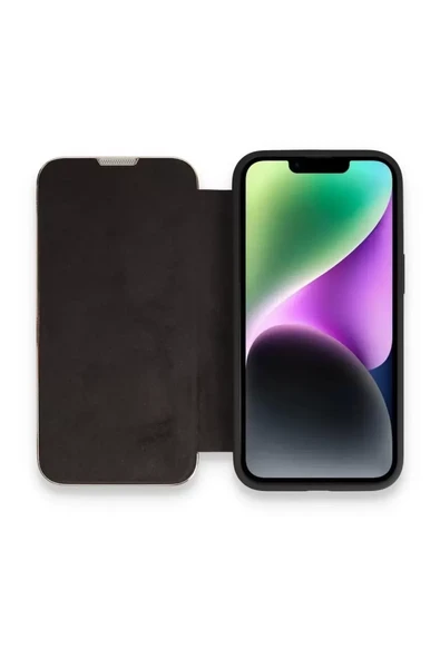 Newface Apple iPhone 13 Pro Max Kılıf Dolpin Kapaklı - Siyah ürün görseli 1