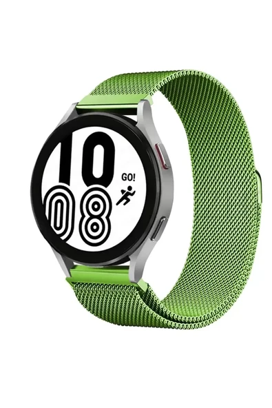 Newface Samsung Galaxy Watch 4 Metal Mıknatıslı Kordon - Yeşil ürün görseli 1
