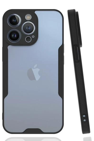 Newface Apple iPhone 14 Pro Kılıf Platin Silikon - Siyah ürün görseli 1