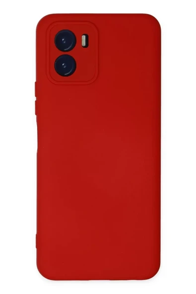 Newface Vivo Y15S Kılıf Nano içi Kadife Silikon - Kırmızı ürün görseli 1