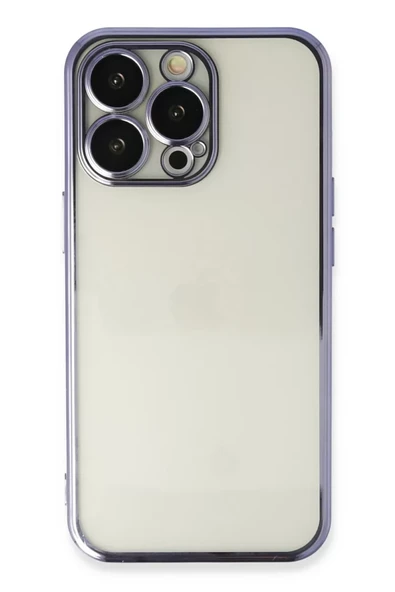 Newface Apple iPhone 14 Pro Max Kılıf Razer Lensli Silikon - Mor ürün görseli 1