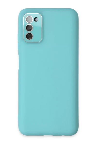 Newface Samsung Galaxy A03S Kılıf Lansman Glass Kapak - Turkuaz ürün görseli 1
