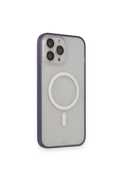 Newface Apple iPhone 14 Pro Kılıf Grand Magneticsafe Kapak - Mor ürün görseli 1