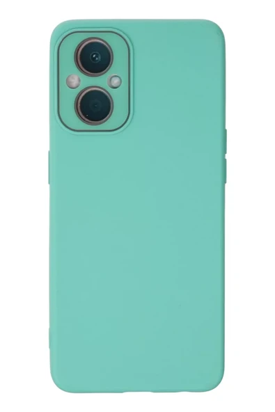 Newface Oppo Reno 7 Lite Kılıf Lansman Glass Kapak - Turkuaz ürün görseli 1
