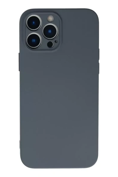 Newface Apple iPhone 13 Pro Kılıf Nano içi Kadife Silikon - Gri ürün görseli 1