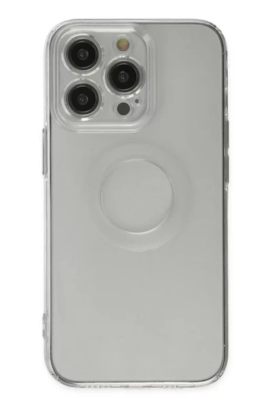 Newface Apple iPhone 14 Pro Kılıf Santa Lens Silikon - Şeffaf ürün görseli 1