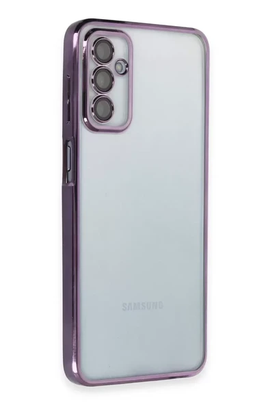 Newface Samsung Galaxy M23 Kılıf Razer Lensli Silikon - Mor ürün görseli 1