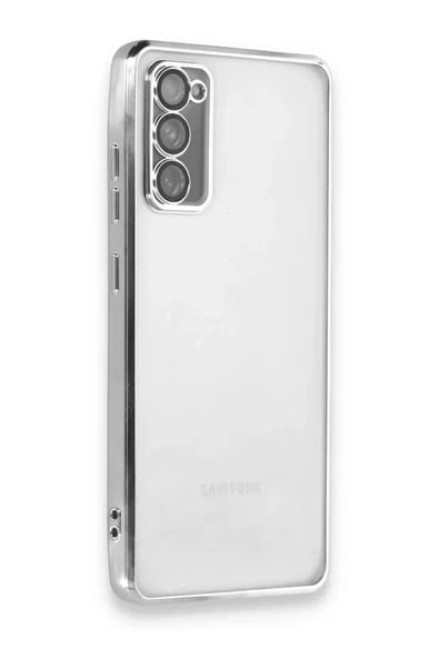 Newface Samsung Galaxy S20 FE Kılıf Razer Lensli Silikon - Gümüş ürün görseli 1