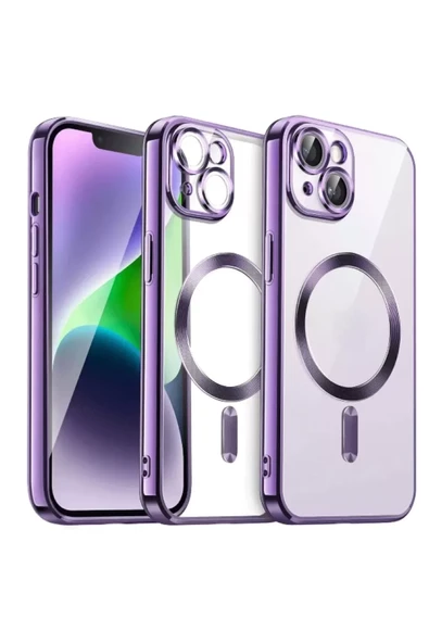 Newface Apple iPhone 13 Kılıf Kross Magneticsafe Kapak - Mor ürün görseli 1