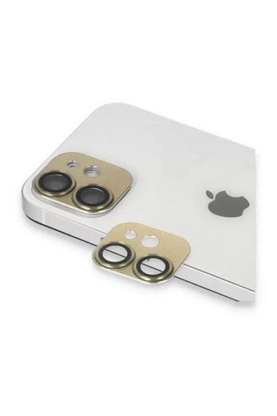 Newface Apple iPhone 11 Pers Alüminyum Kamera Lens - Gold ürün görseli 1