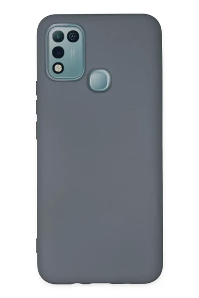 Newface İnfinix Hot 10 Play Kılıf Nano içi Kadife Silikon - Gri ürün görseli 1